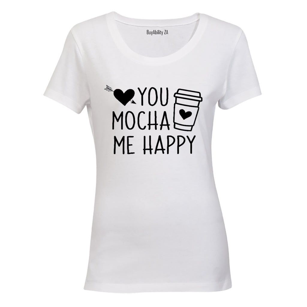 Mocha Me Happy - Valentine - Ladies - T-Shirt