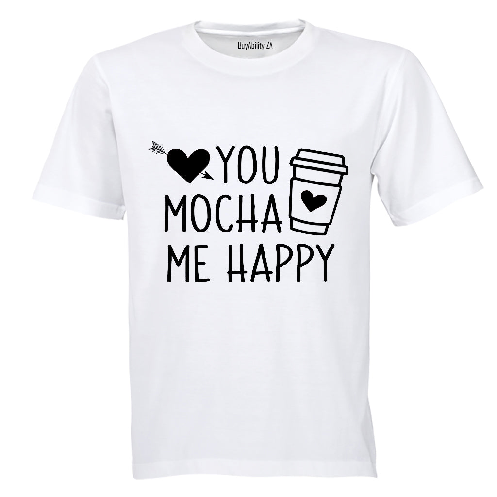 Mocha Me Happy - Valentine - Adults - T-Shirt