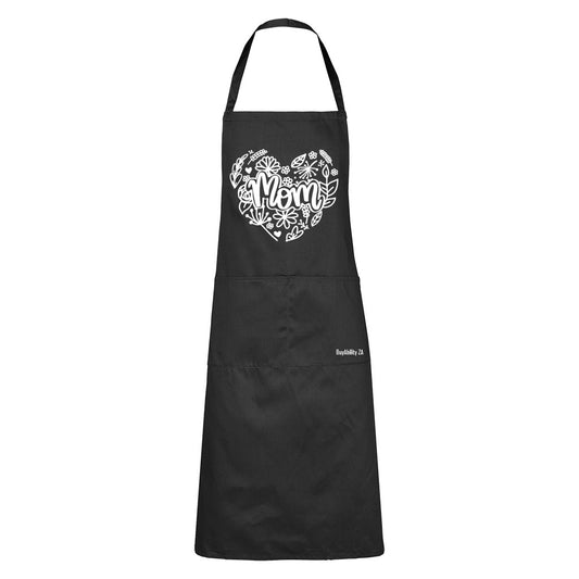 Mom - Floral Heart - Apron