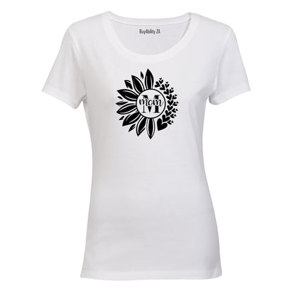 Mom - Flower Hearts - Ladies - T-Shirt