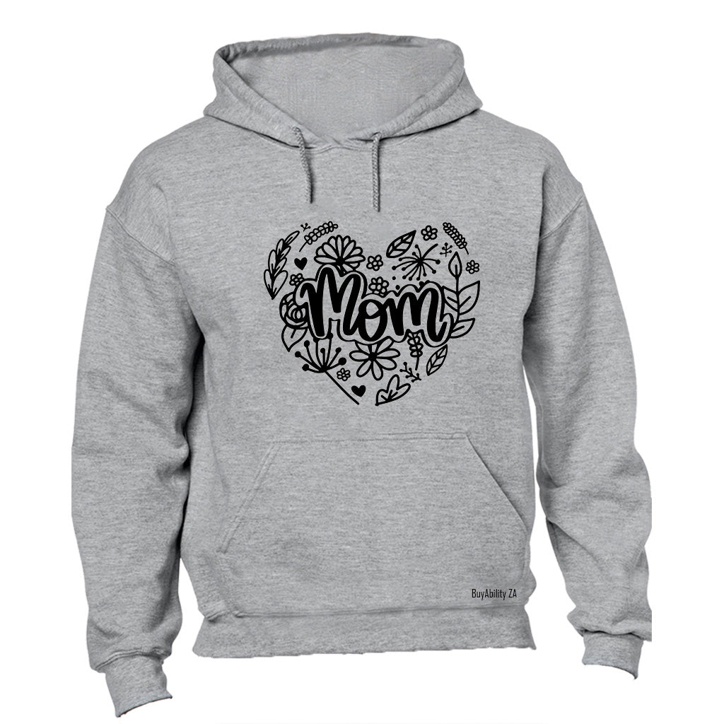 Mom - Floral Heart - Hoodie