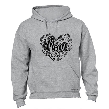 Mom - Floral Heart - Hoodie