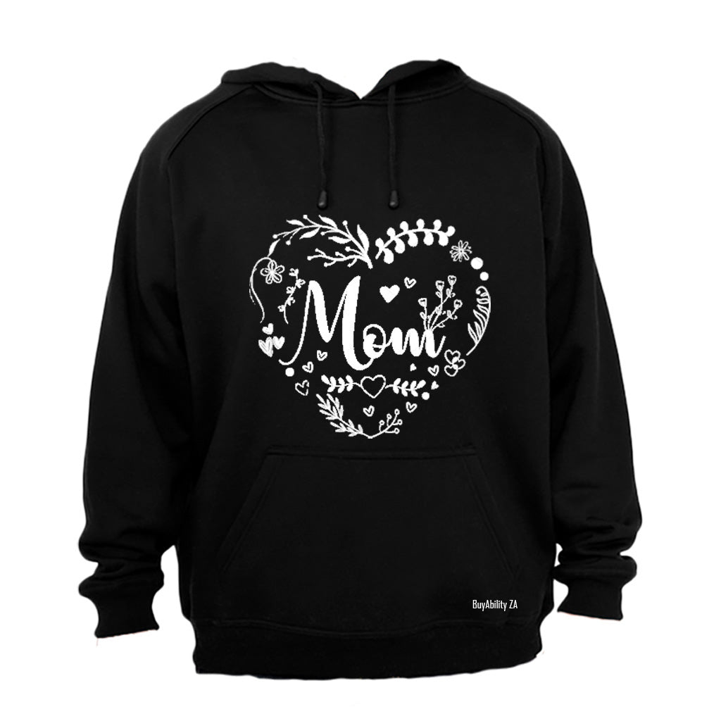 Mom - Heart Wreath - Hoodie