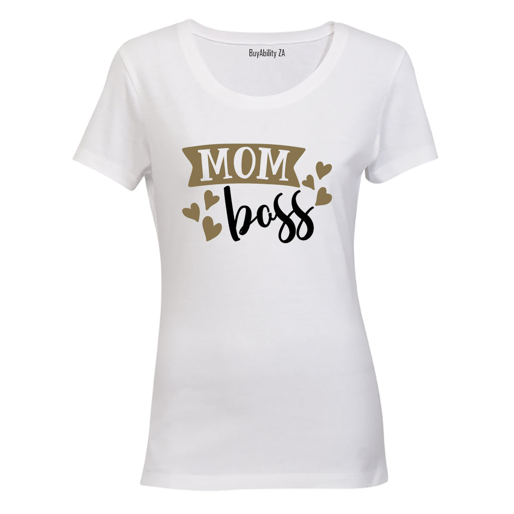 Mom. Boss - Gold - Ladies - T-Shirt