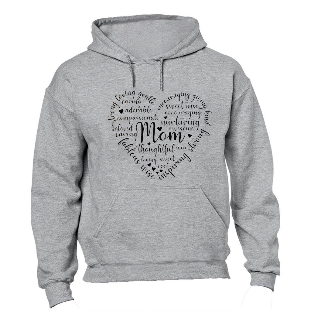 Mom - Definition Heart - Hoodie - BuyAbility South Africa