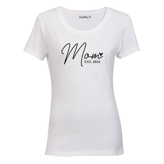 Mom Est 2024 - Heart - Ladies - T-Shirt