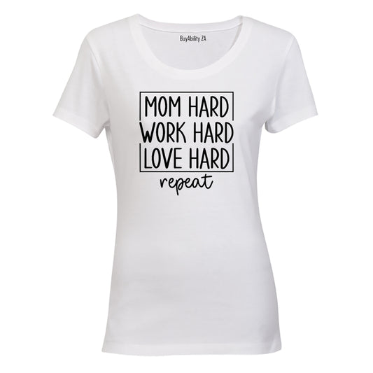 Mom Hard - Ladies - T-Shirt