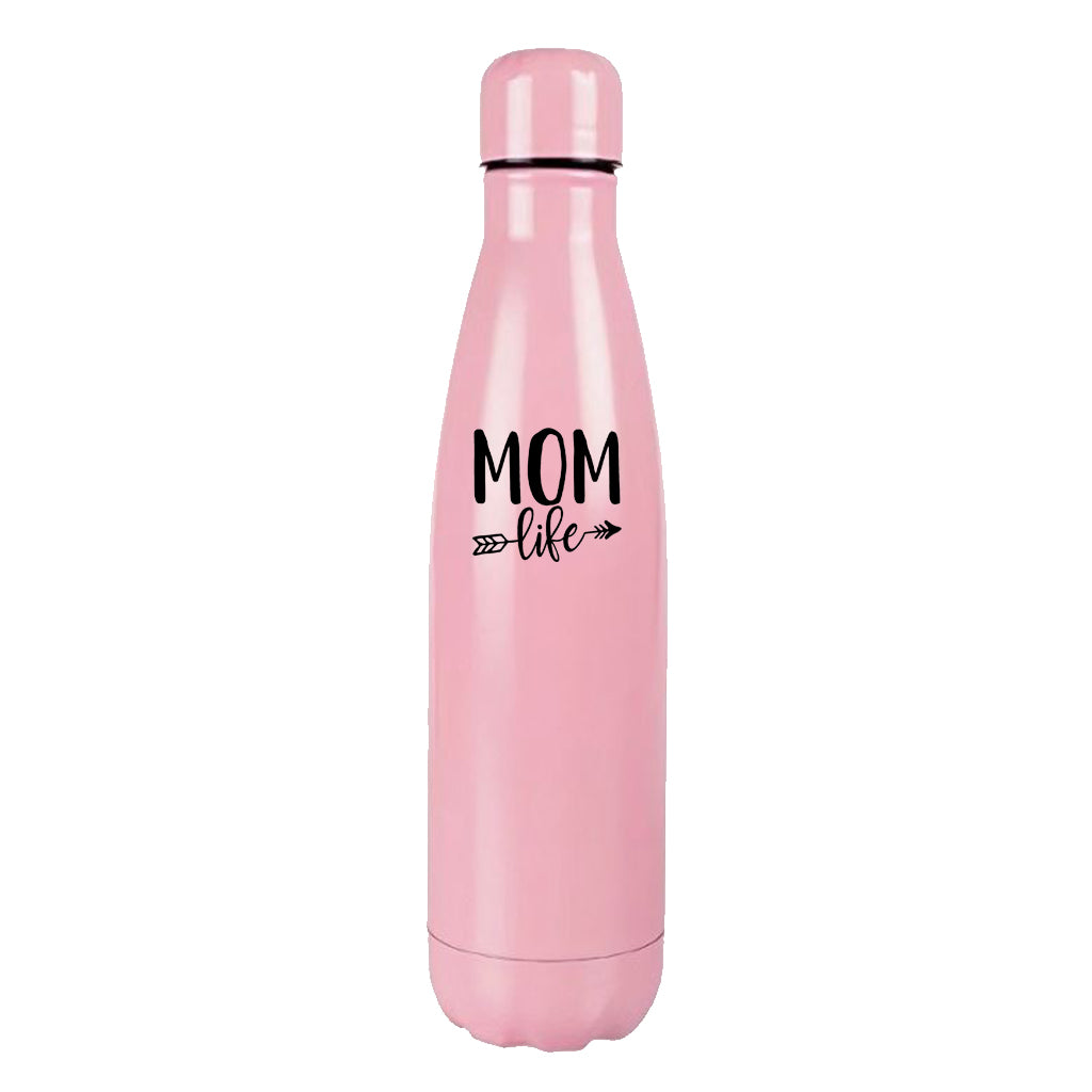 Mom Life - 500ml Pink Stainless Steel Bottle