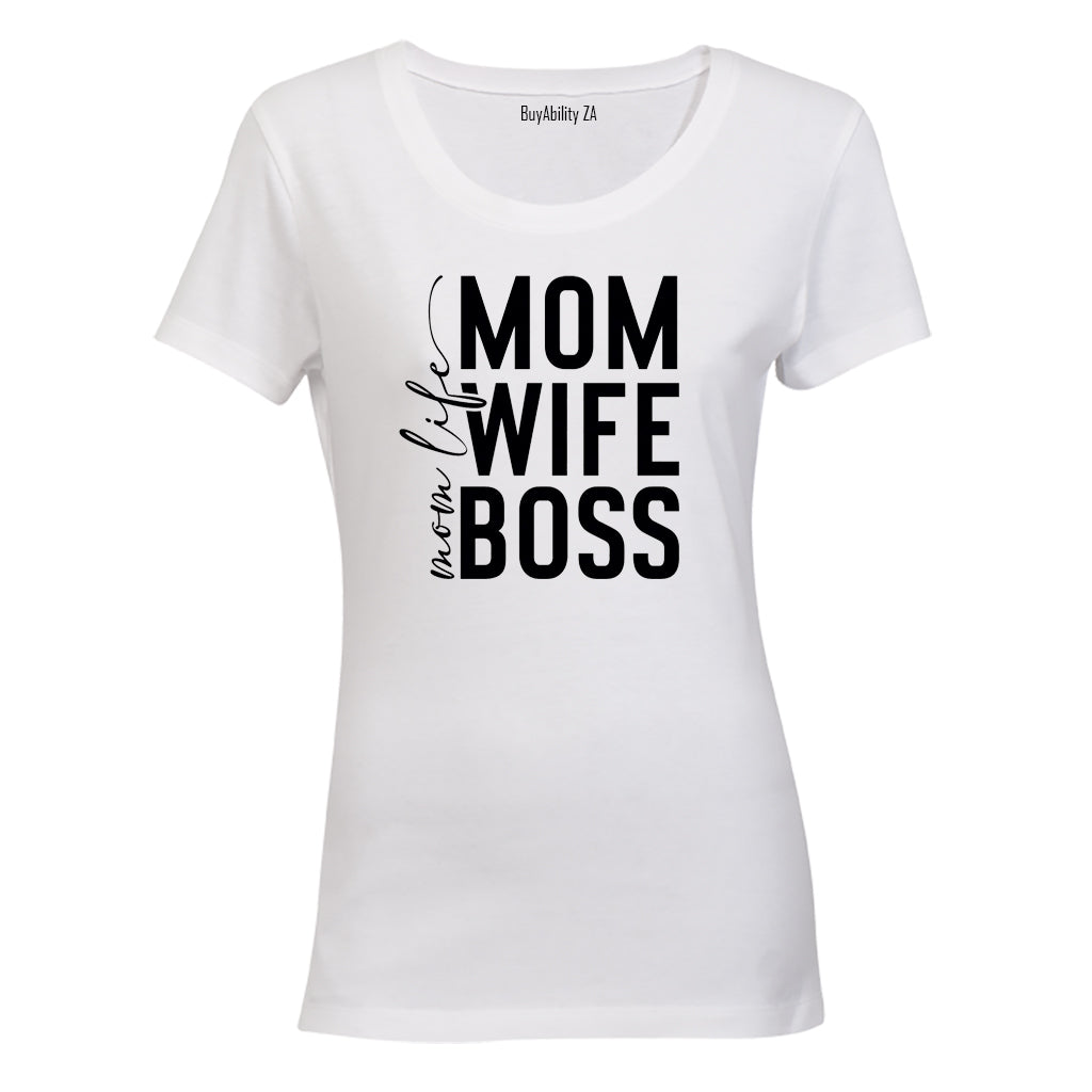 Mom Life Boss - Ladies - T-Shirt - BuyAbility South Africa