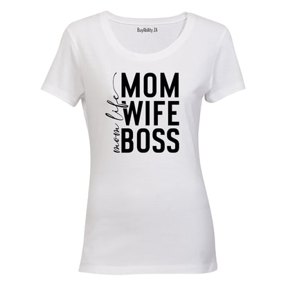 Mom Life Boss - Ladies - T-Shirt - BuyAbility South Africa