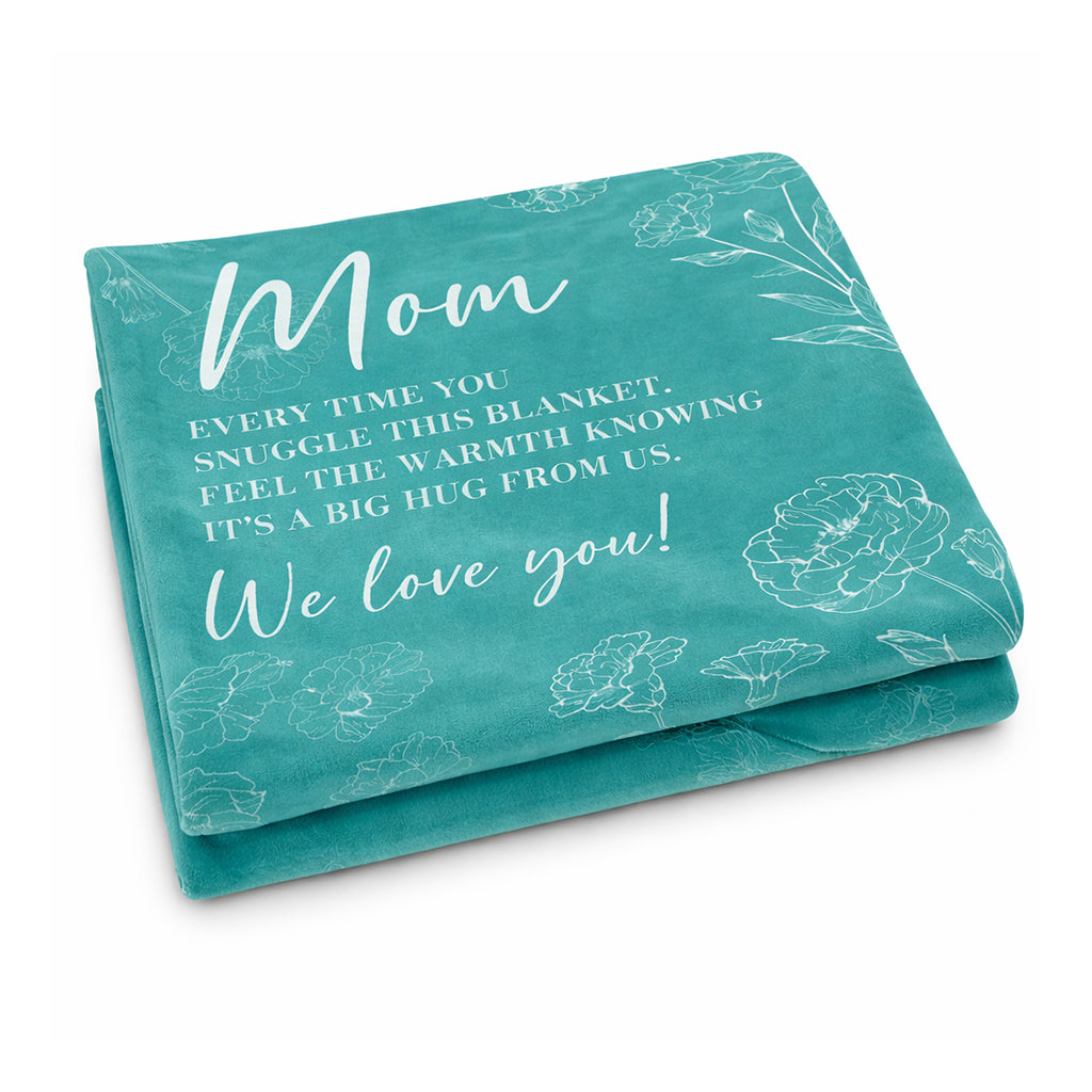 Mom "We Love You" Blanket - 150cm x 130cm - BuyAbility