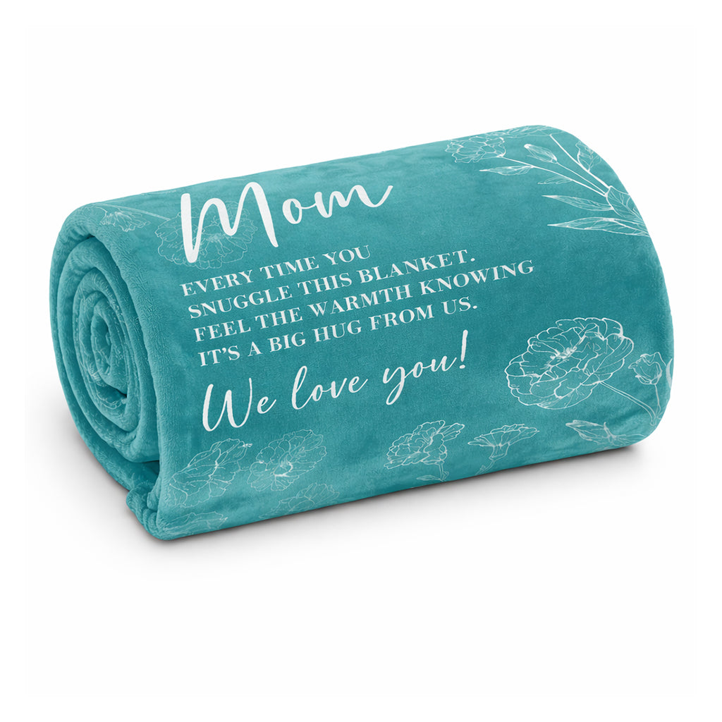 Mom "We Love You" Blanket - 150cm x 130cm - BuyAbility