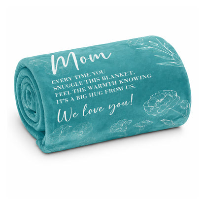 Mom "We Love You" Blanket - 150cm x 130cm - BuyAbility