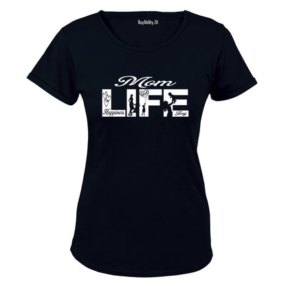 Mom Life - Silhouette - Ladies - T-Shirt - BuyAbility
