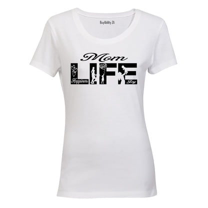 Mom Life - Silhouette - Ladies - T-Shirt - BuyAbility