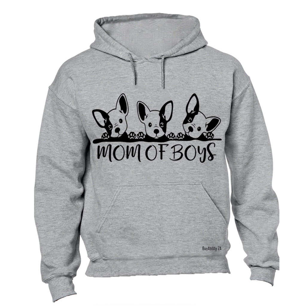 Mom of Boys - Dogs - Hoodie