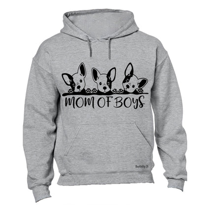 Mom of Boys - Dogs - Hoodie