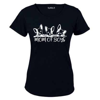 Mom of Boys - Dogs - Ladies - T-Shirt