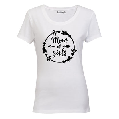 Mom of Girls - Circular - Ladies - T-Shirt