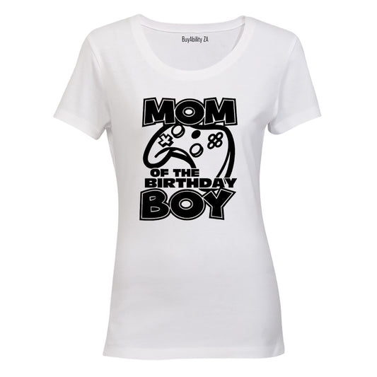 Mom of the Birthday Boy - Gamer - Ladies - T-Shirt
