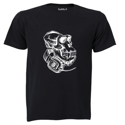 Monkey Skull - Headphones - Adults - T-Shirt