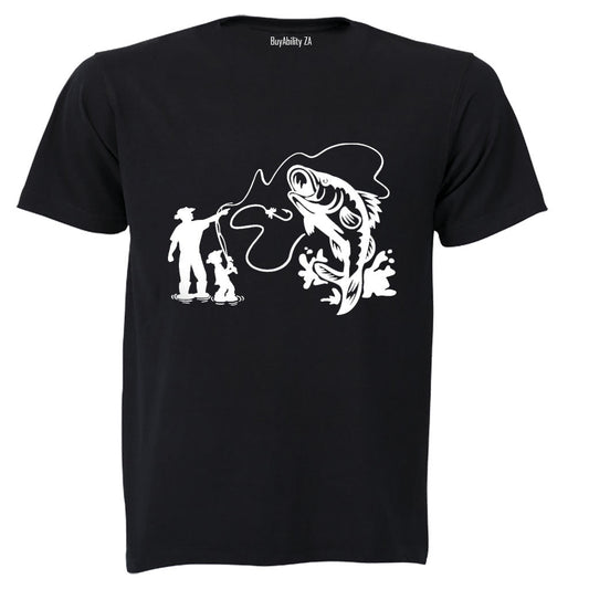 Fishing Dad - Monster Fish - Adults - T-Shirt - BuyAbility