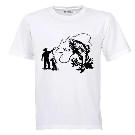 Fishing Dad - Monster Fish - Adults - T-Shirt
