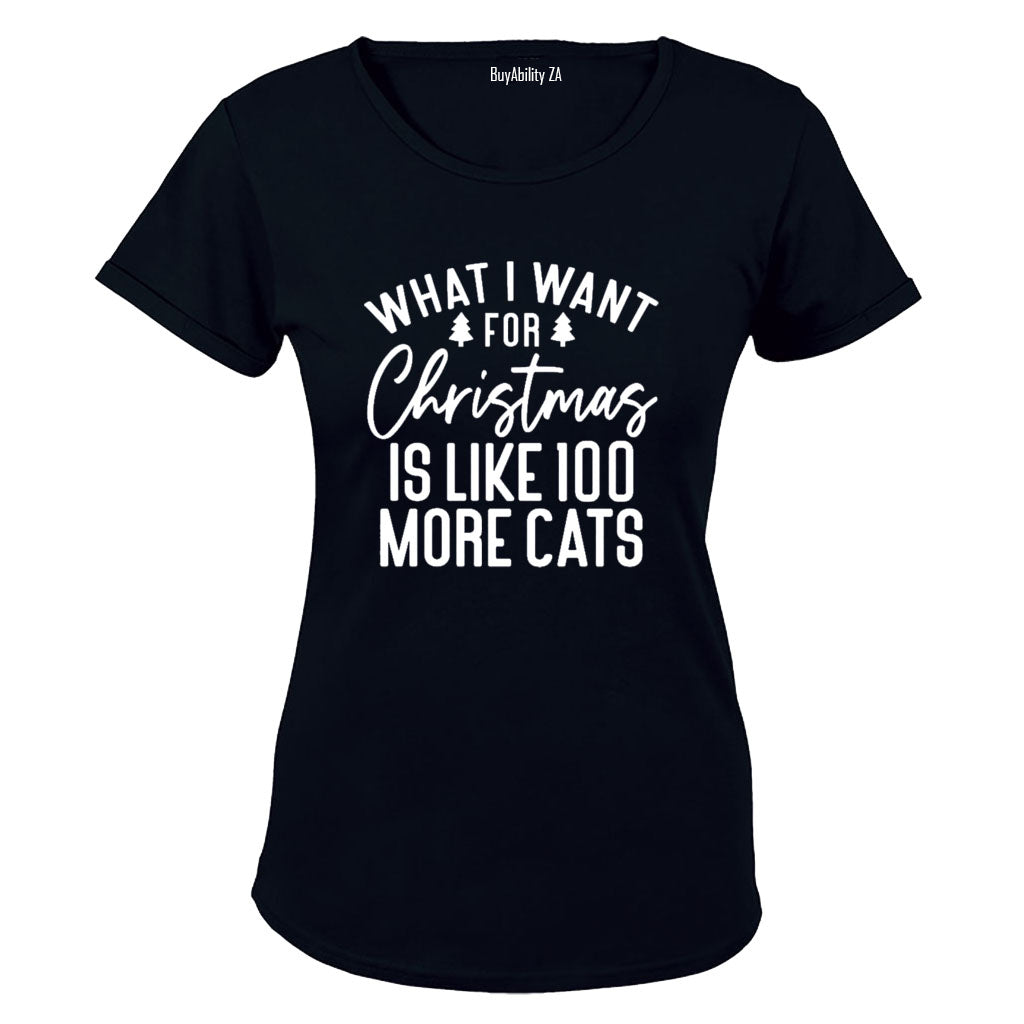More Cats - Christmas - Ladies - T-Shirt