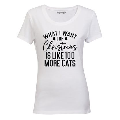 More Cats - Christmas - Ladies - T-Shirt