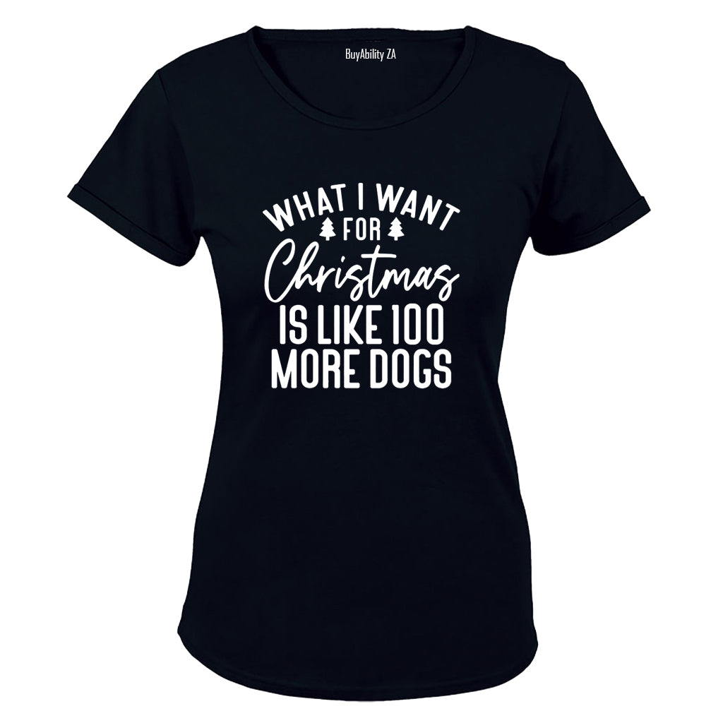 More Dogs - Christmas - Ladies - T-Shirt