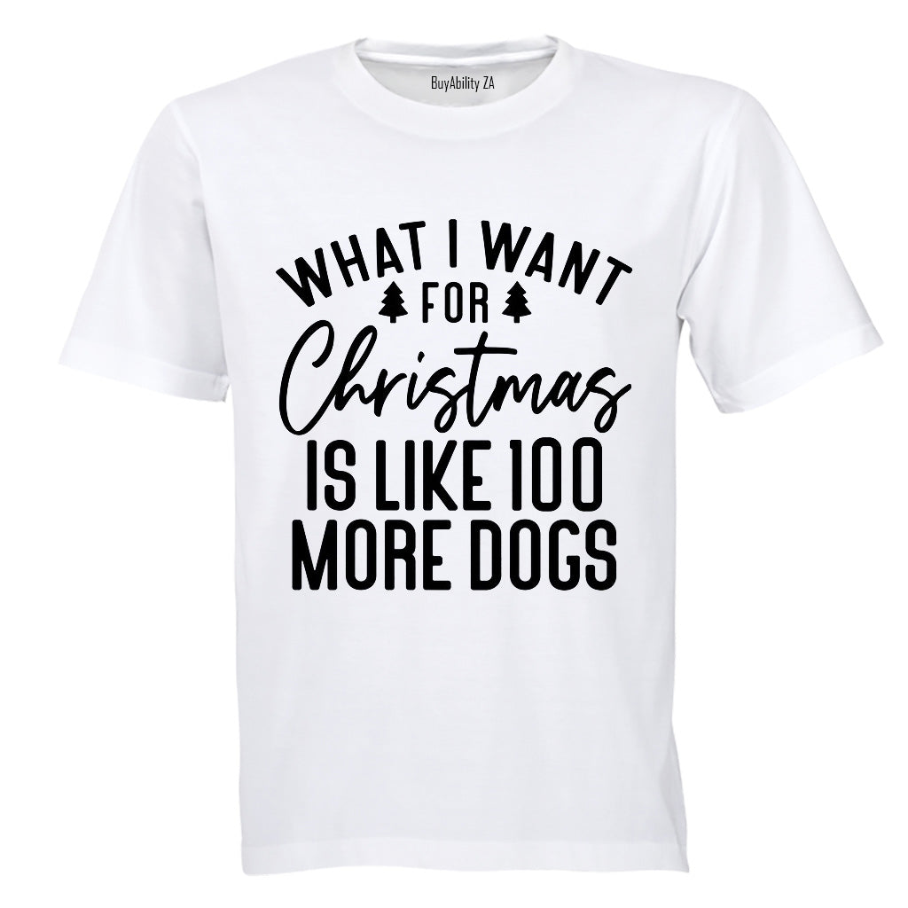 More Dogs - Christmas - Adults - T-Shirt