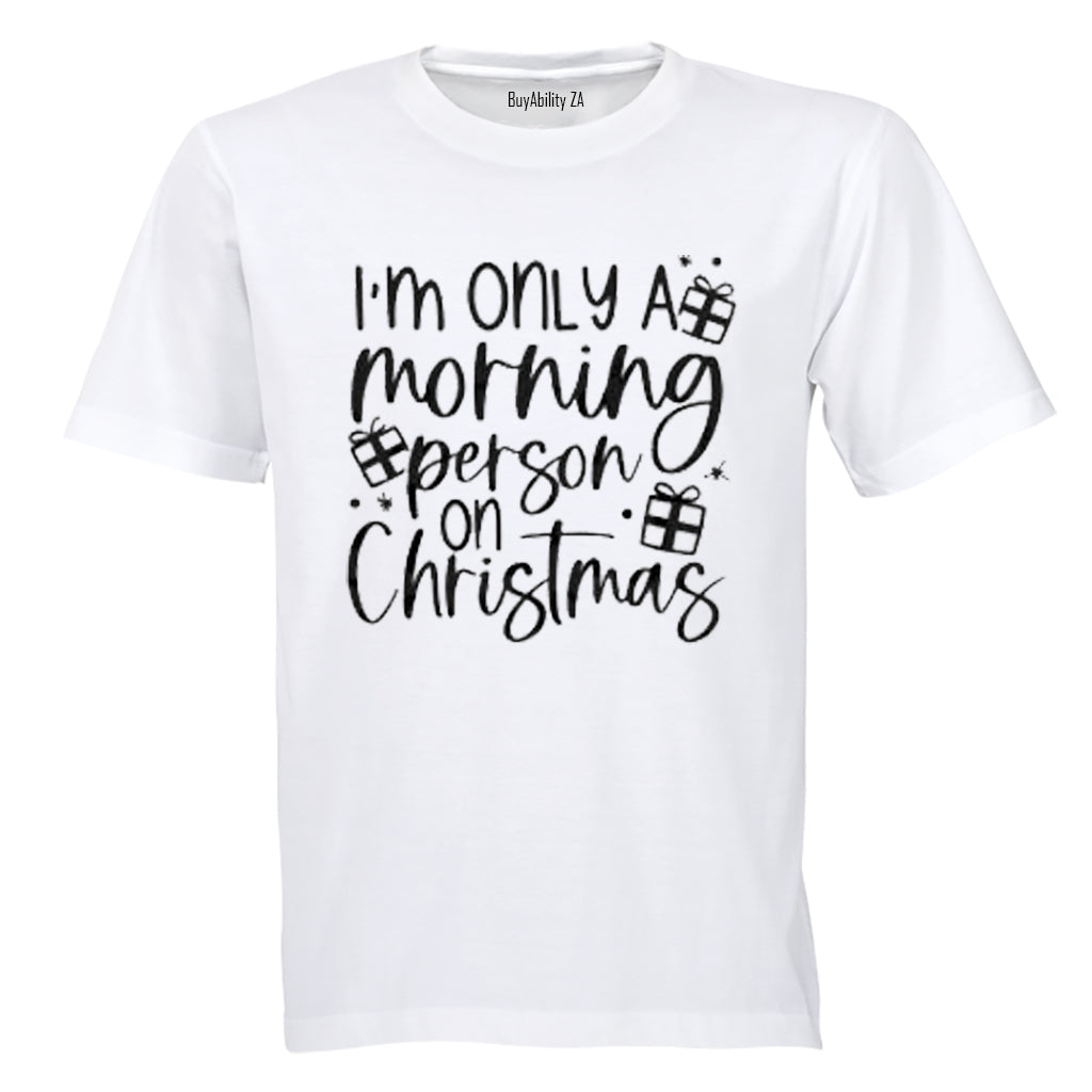 Morning Person On Christmas - Kids T-Shirt - BuyAbility South Africa