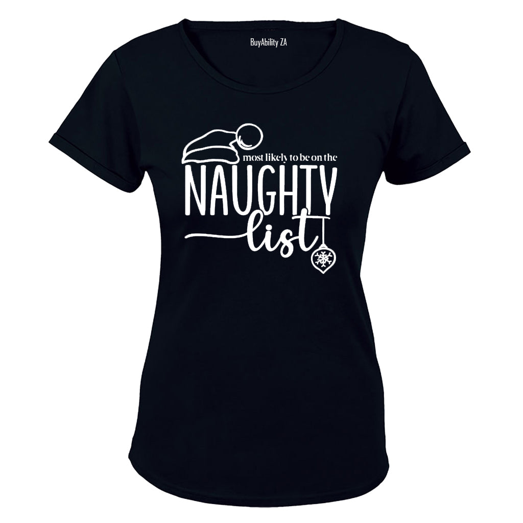 Most Likely - Christmas Naughty List - Ladies - T-Shirt