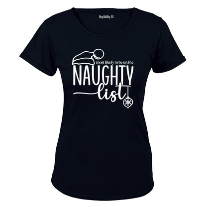 Most Likely - Christmas Naughty List - Ladies - T-Shirt