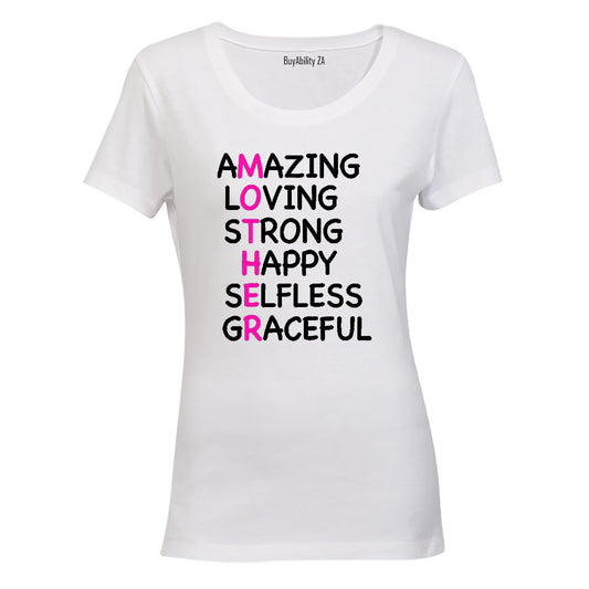 Mother - Amazing. Loving - Ladies - T-Shirt