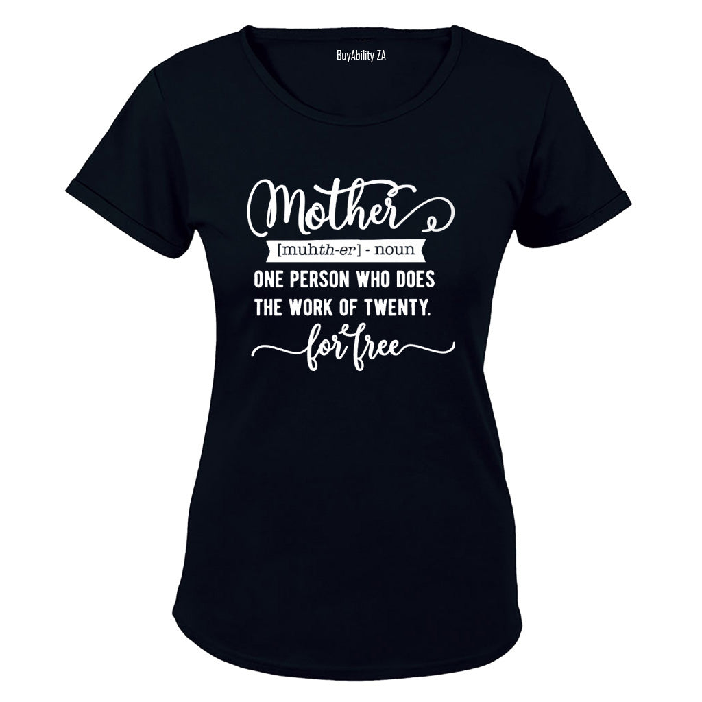Mother - Definition - Ladies - T-Shirt - BuyAbility