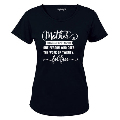 Mother - Definition - Ladies - T-Shirt - BuyAbility