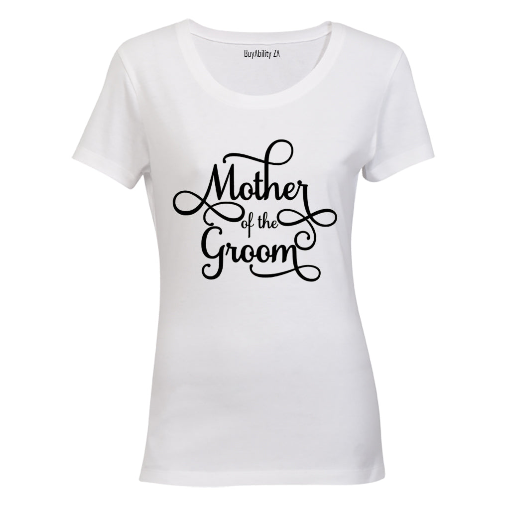 Mother of the Groom - Swirl Design - Ladies - T-Shirt