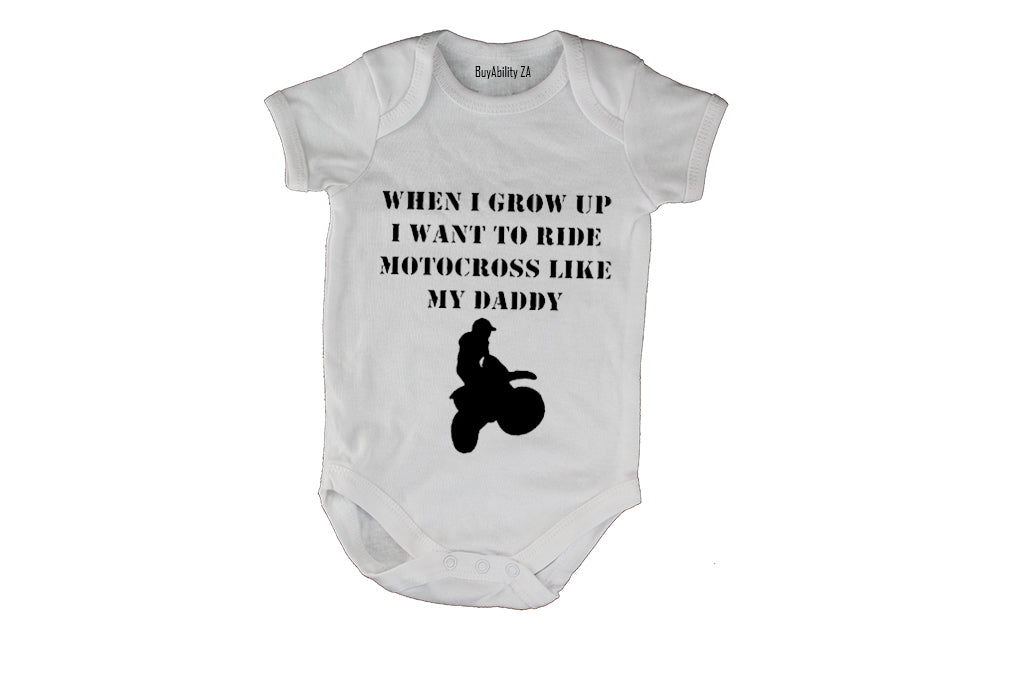Motocross Like Daddy - Baby Grow