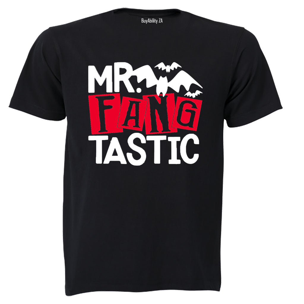 Mr. FANG-TASTIC - Halloween - Adults - T-Shirt - BuyAbility