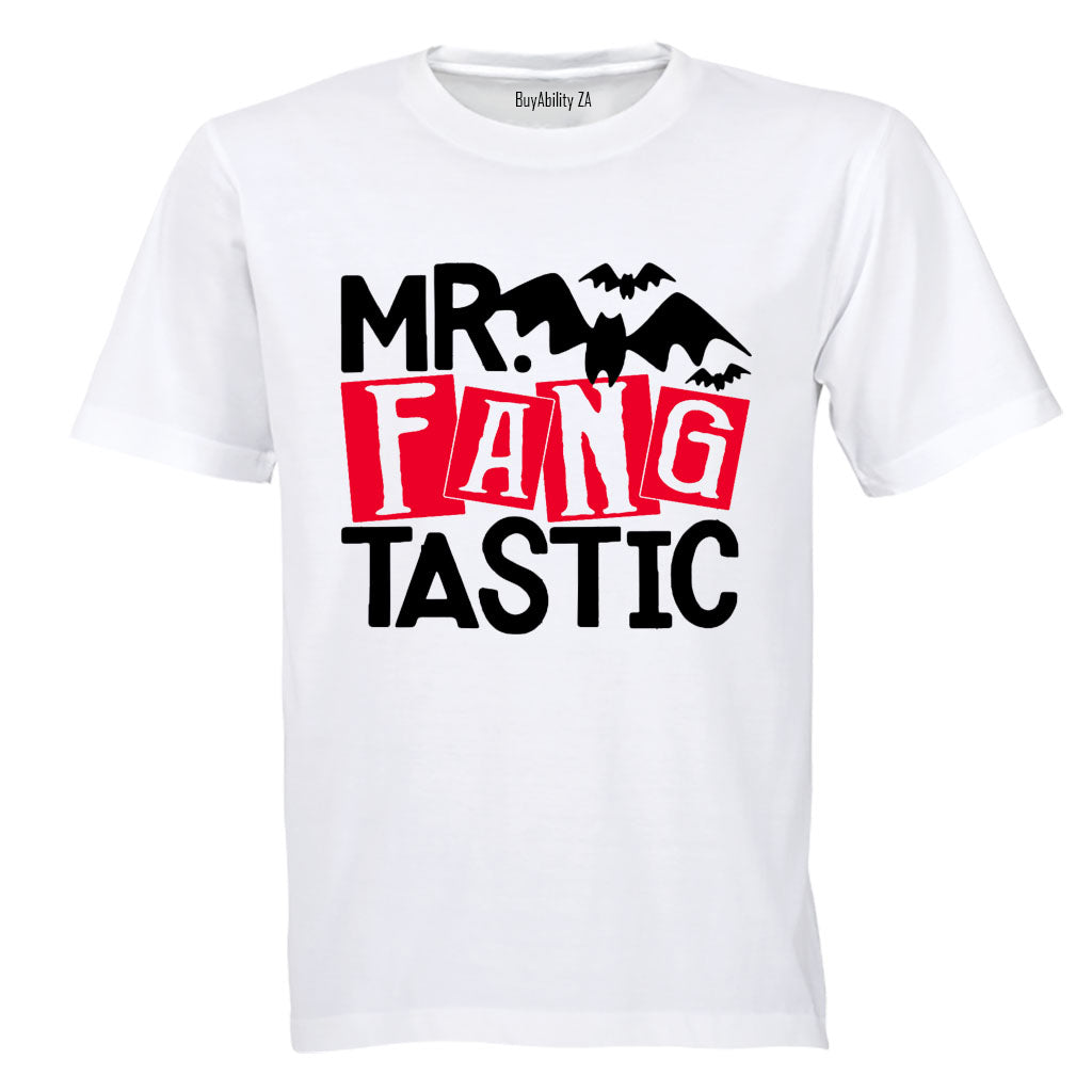 Mr. FANG-TASTIC - Halloween - Adults - T-Shirt - BuyAbility