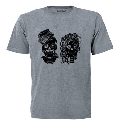 Mr & Mrs - Skulls - Adults - T-Shirt