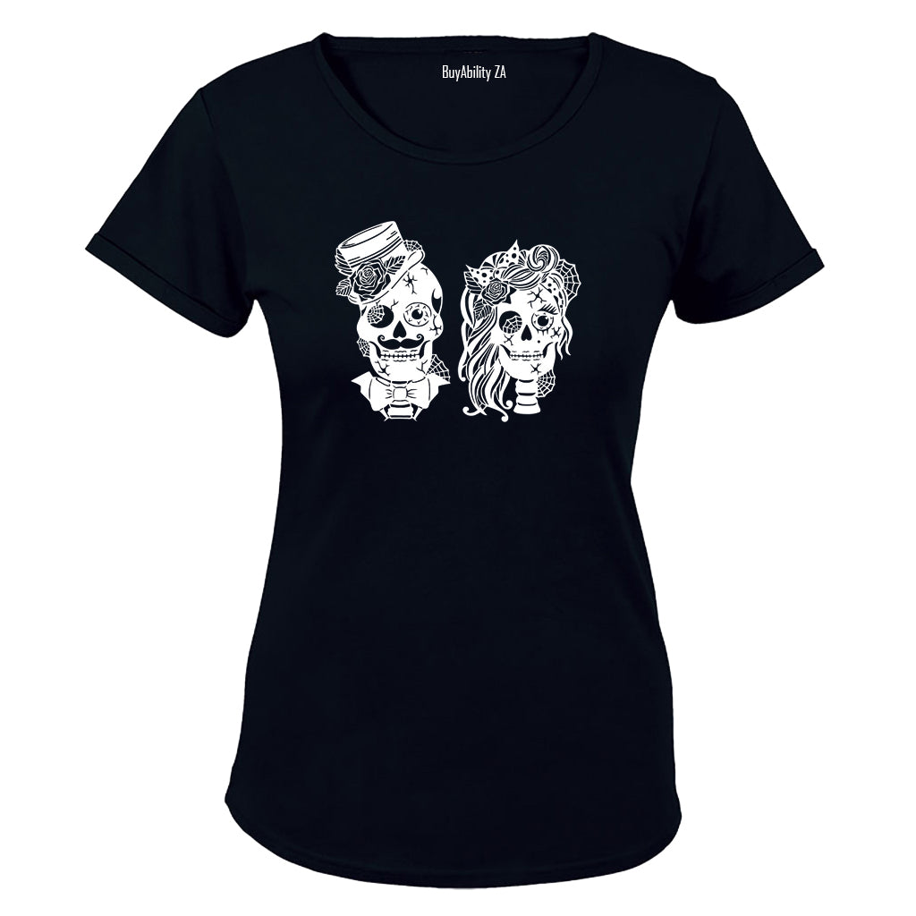 Mr & Mrs - Skulls - Ladies - T-Shirt