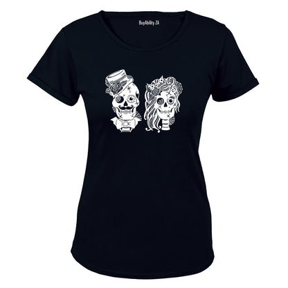 Mr & Mrs - Skulls - Ladies - T-Shirt