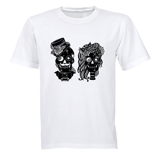Mr & Mrs - Skulls - Adults - T-Shirt - BuyAbility South Africa