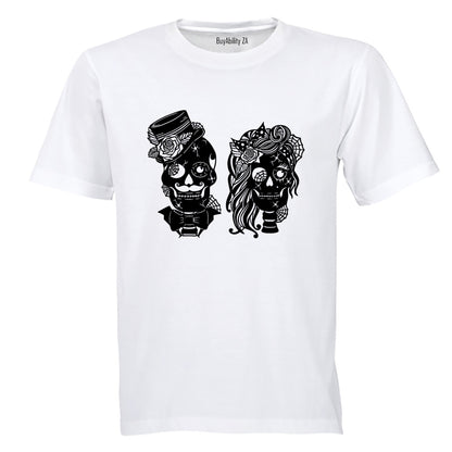 Mr & Mrs - Skulls - Adults - T-Shirt