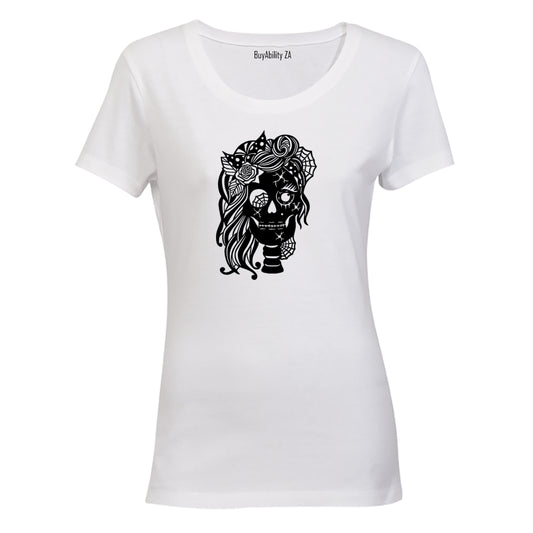 Mrs Halloween Skeleton - Ladies - T-Shirt