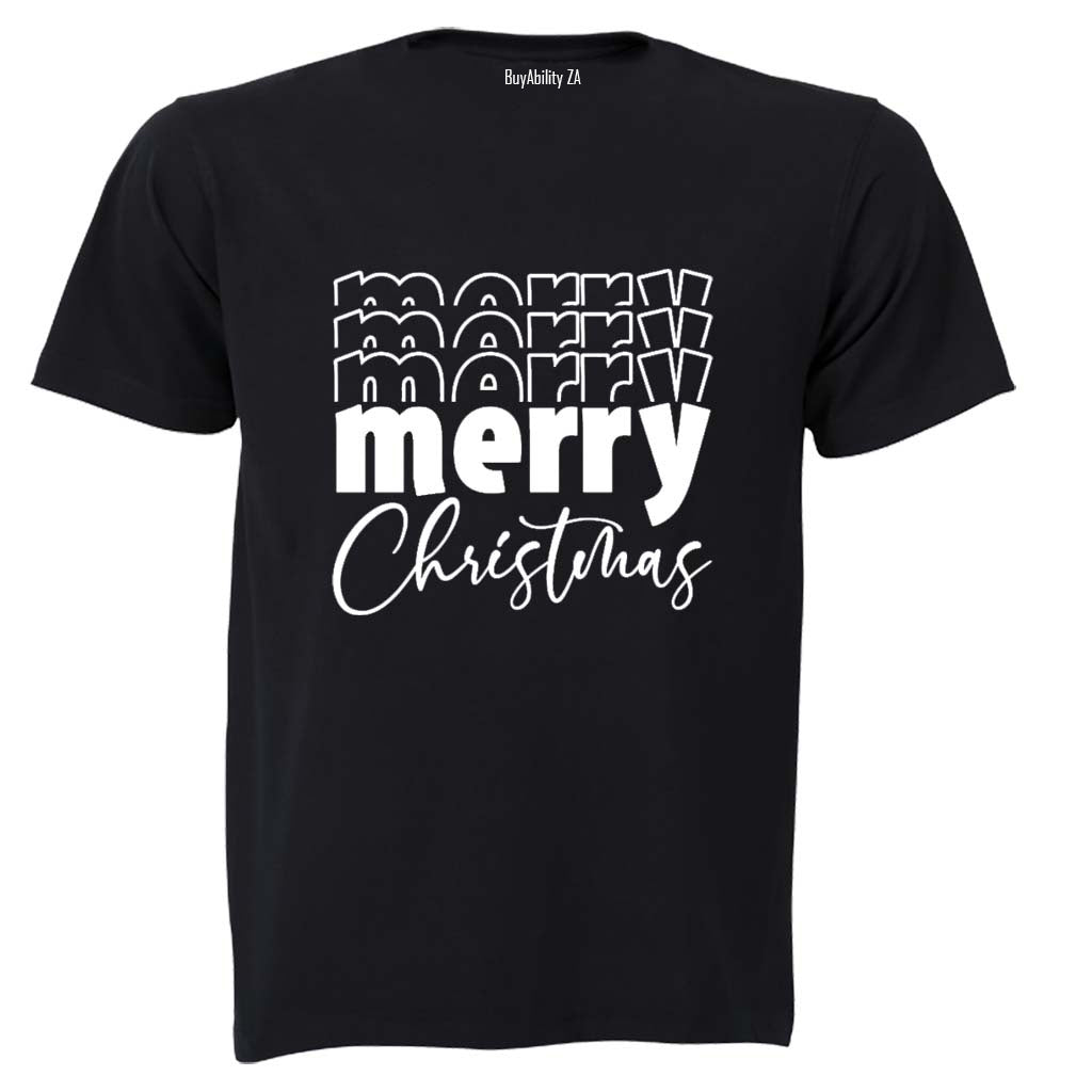 Multiple MERRY Christmas - Adults - T-Shirt