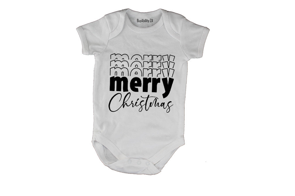 Multiple MERRY Christmas - Baby Grow