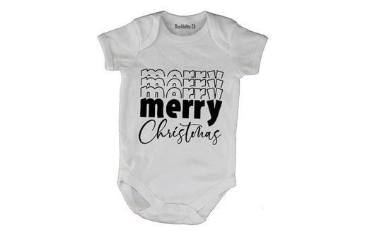 Multiple MERRY Christmas - Baby Grow